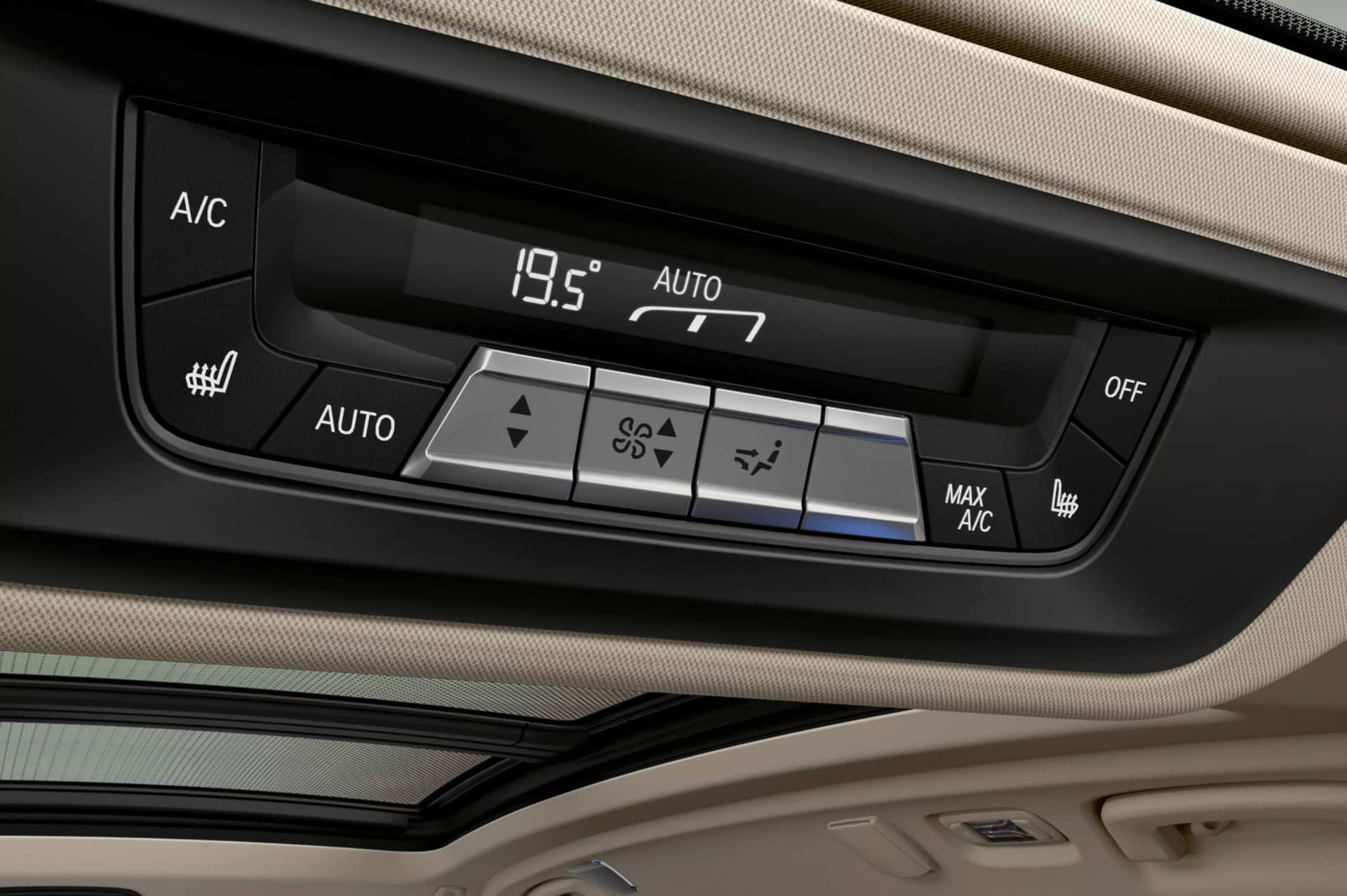 Automatic air conditioning with 5-zone control