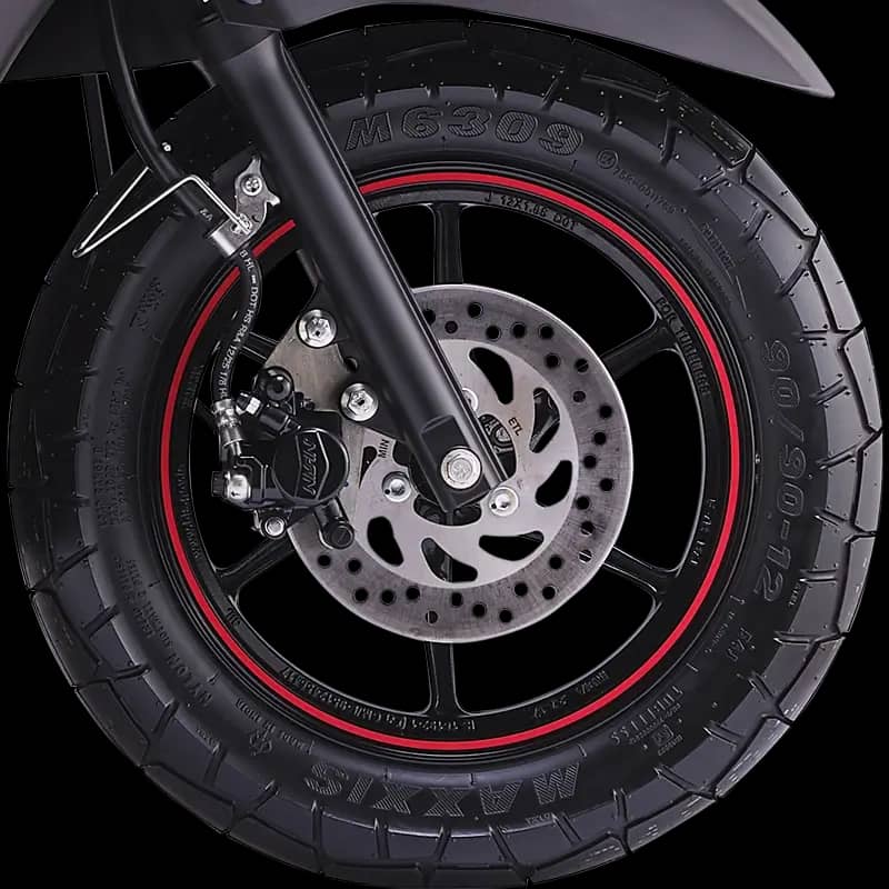 Sharp Braking with Front Disc and UBS