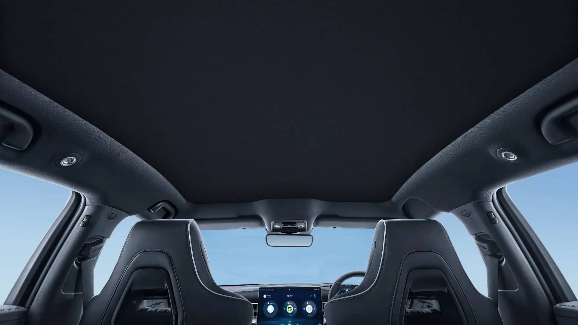 Silver-Plated Panoramic Glass Roof with Dimming Canopy