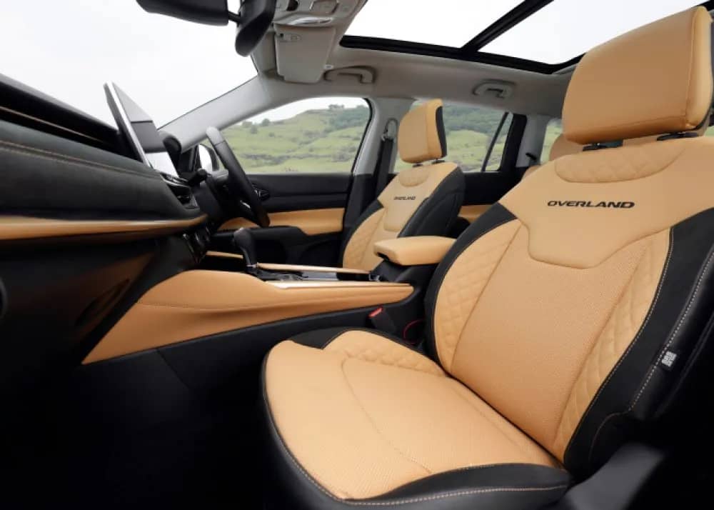 Dual-Tone Leather Upholstery