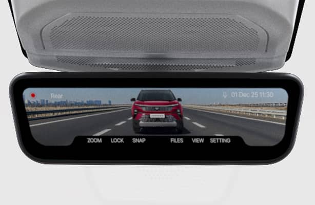 VisioneX E-IRVM with Built-in Dash cam & DVR
