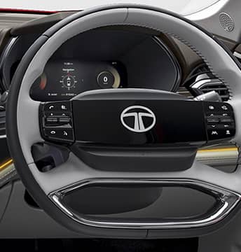 Digital Steering Wheel with Illuminated Logo