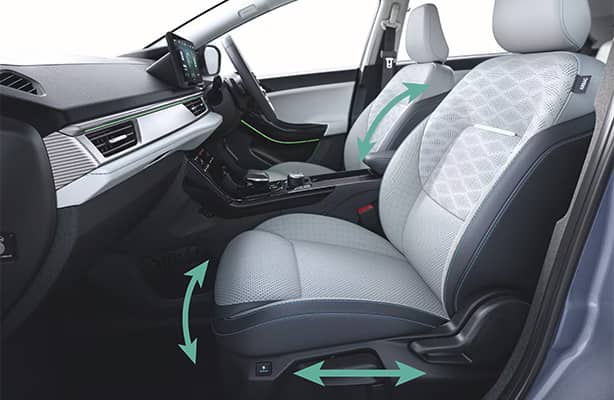 6 Way adjustable co-driver seat