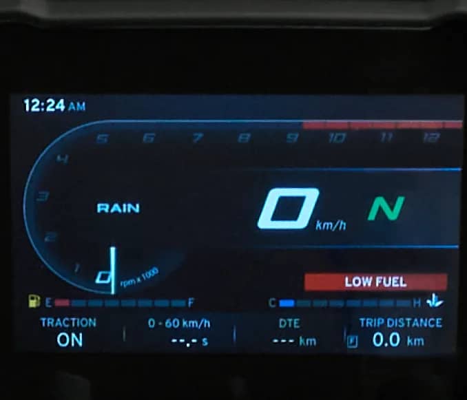 Traction Control Status