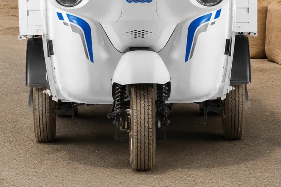 Bajaj Wego C90 EV Front Tyre View