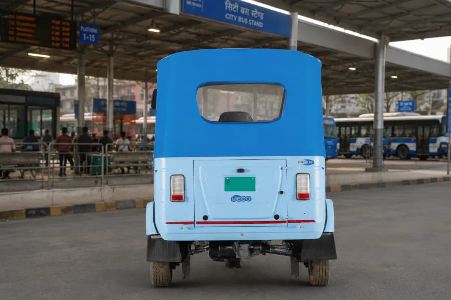 Bajaj Wego P50 EV Rear View