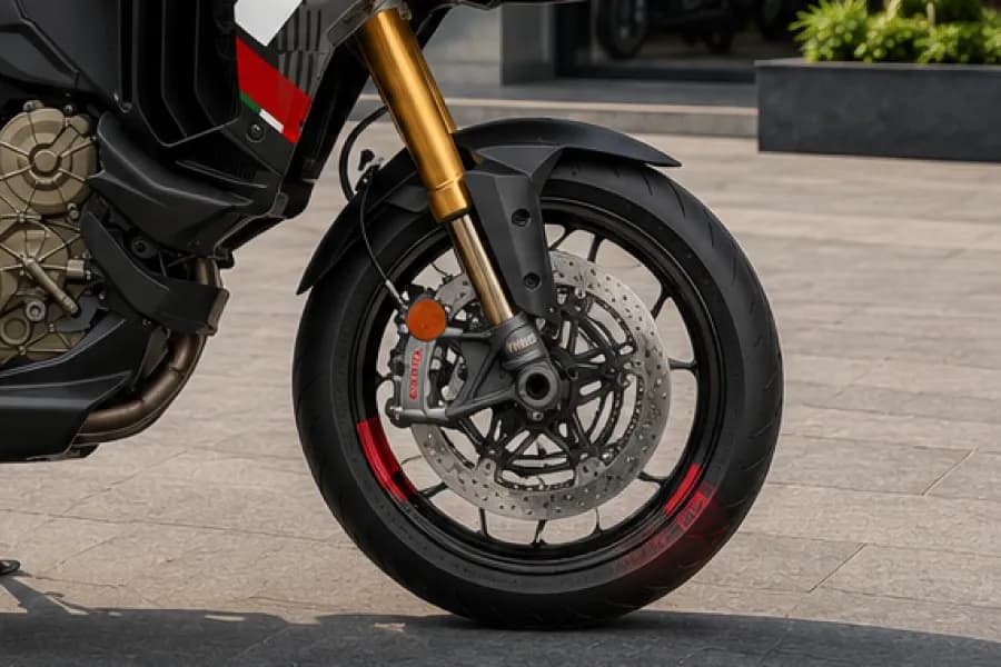 Ducati Multistrada V4 Pikes Peak Front Wheel View