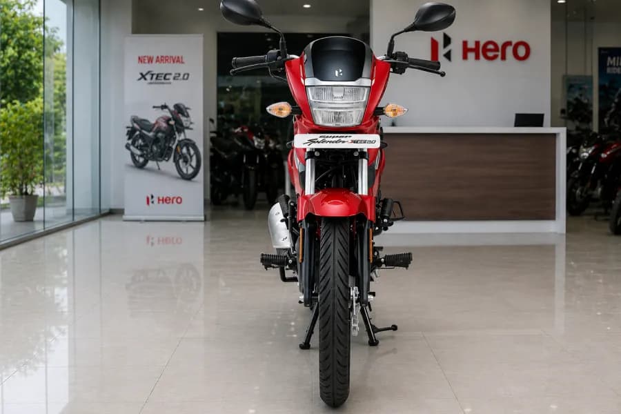 Hero Super Splendor Xtec 2.0 Drum Front View