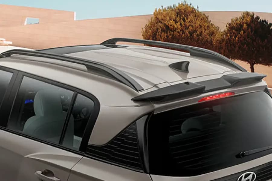 Hyundai Exter Bridge Type Roof Rails & Shark Fin Antenna View