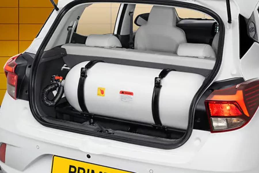 Hyundai Prime HB Factory Fitted CNG Cylinder View