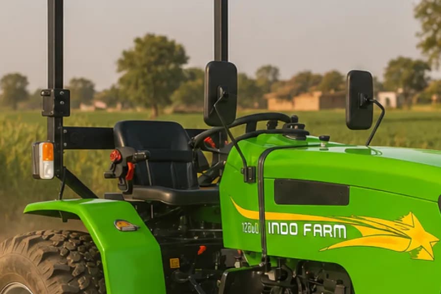 Indo Farm 1026e Driver Seat View