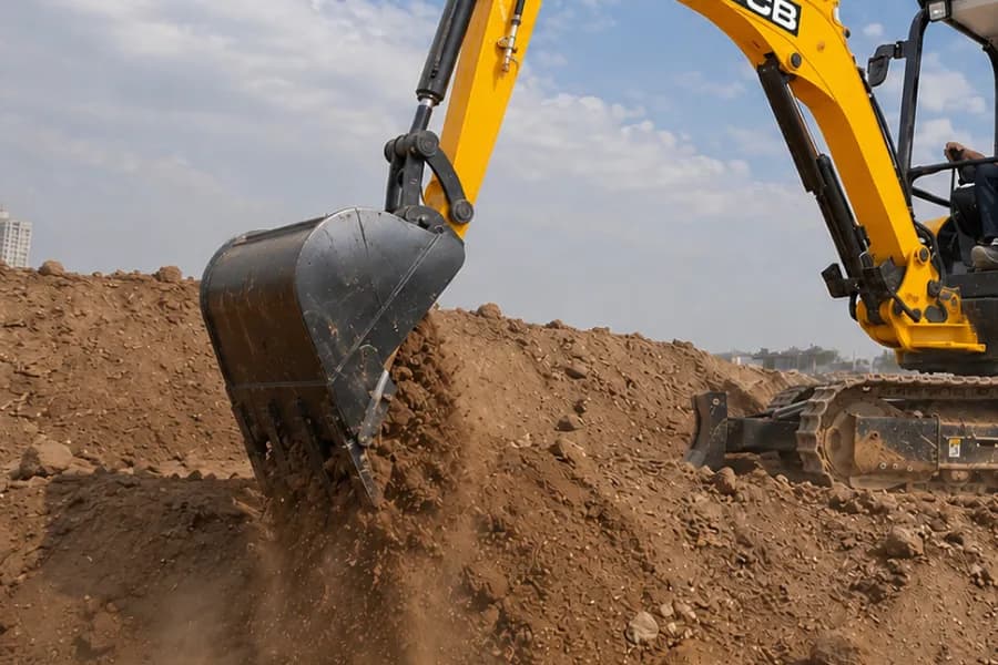 JCB 30 Plus Bucket View