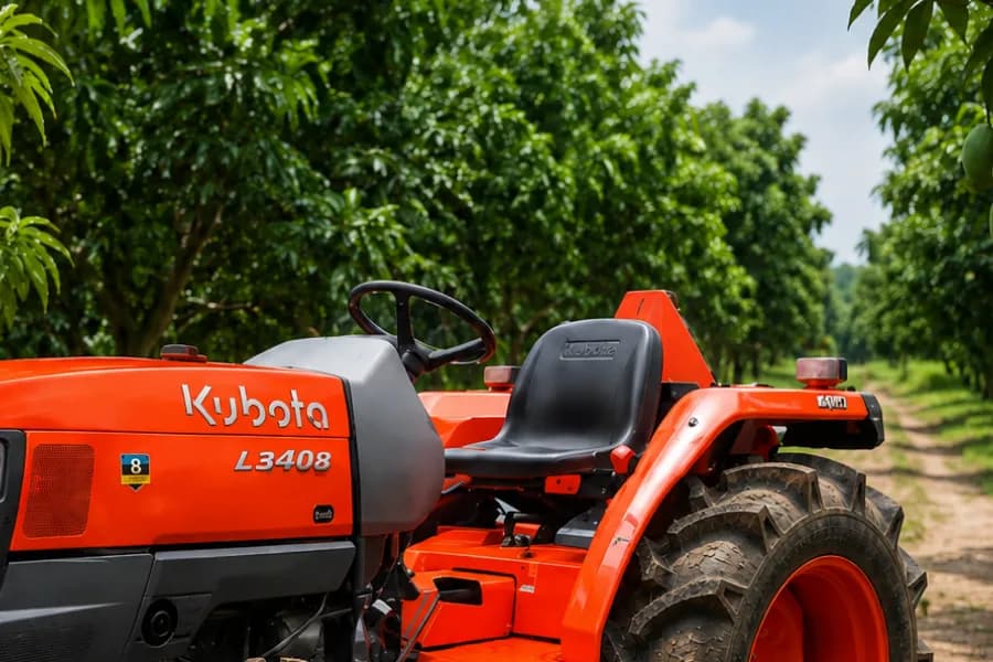 Kubota L 3408 Driver Seat View