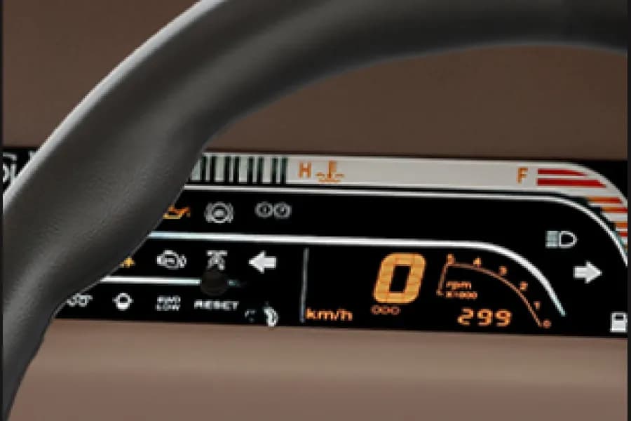Mahindra Bolero Digital Cluster With Driver Information System View