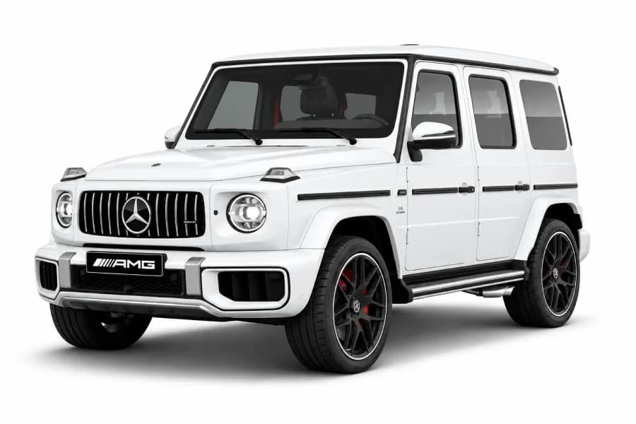 Mercedes Benz AMG G Class Manufaktur Opalite White Magno color
