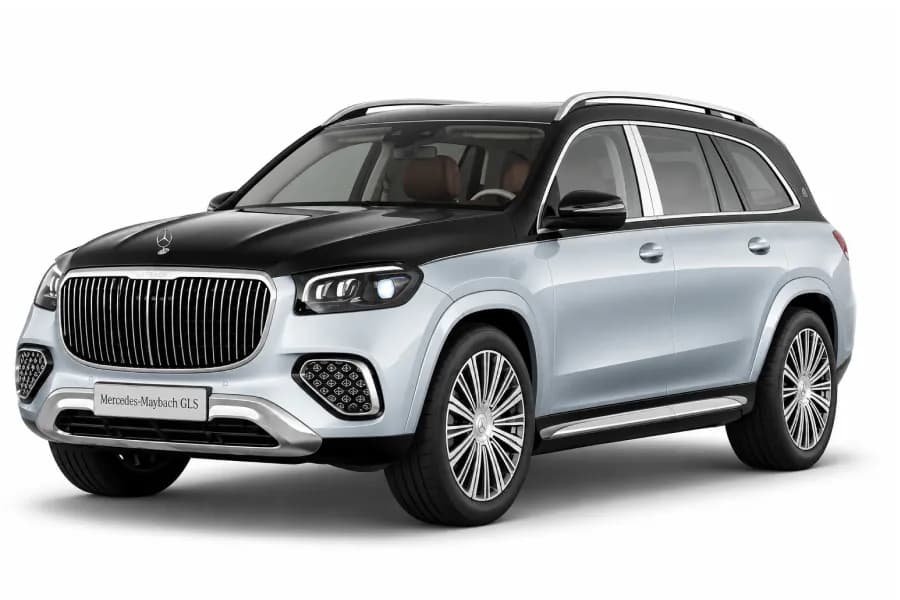 Mercedes Benz Maybach GLS High-Tech Silver / Obsidian Black color