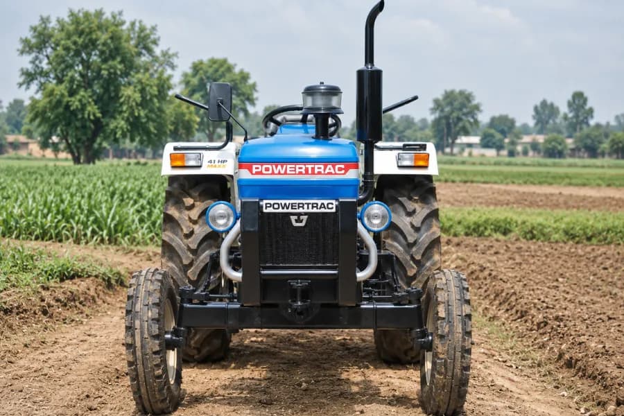 Powertrac 439 Plus Diesel Saver Front View