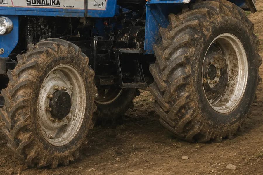 Sonalika DI 750 III 4WD Wheels View