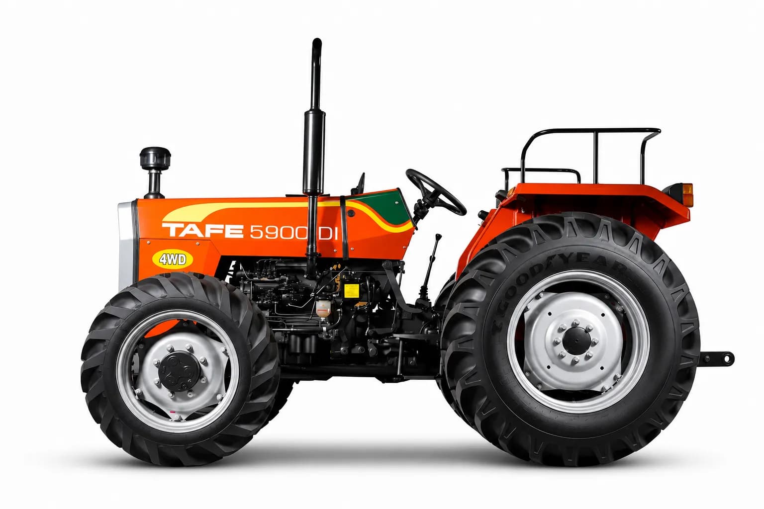 Tafe 5900 DI Orange 4WD color