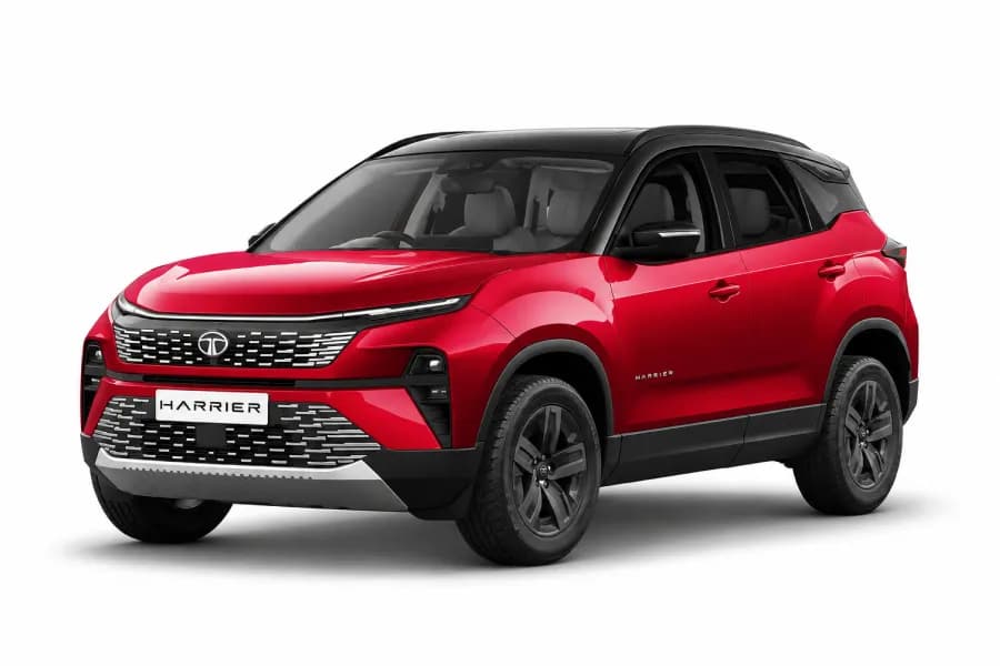 Tata Harrier Nitro Crimson With Dual Tone color