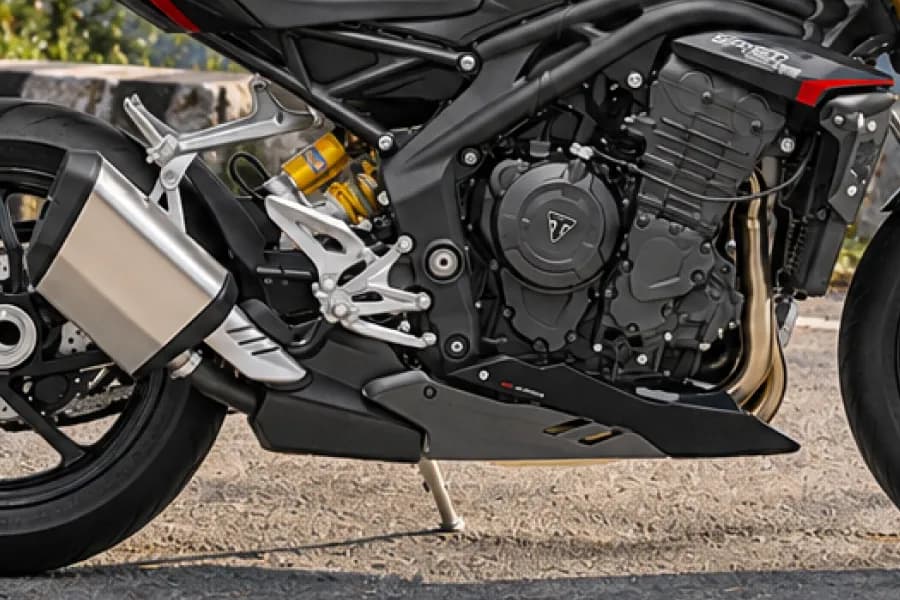 Triumph New Speed Triple 1200 RS Engine & Exhaust View