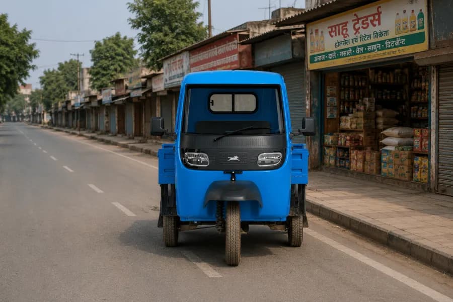 TVS King Kargo HD EV Front View
