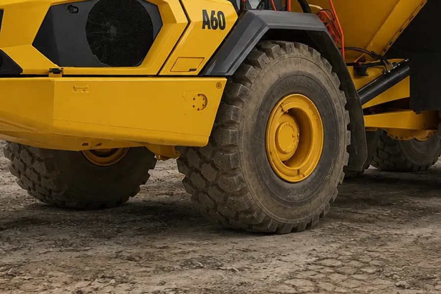 Volvo A 60 Tier 2 Front Wheel View