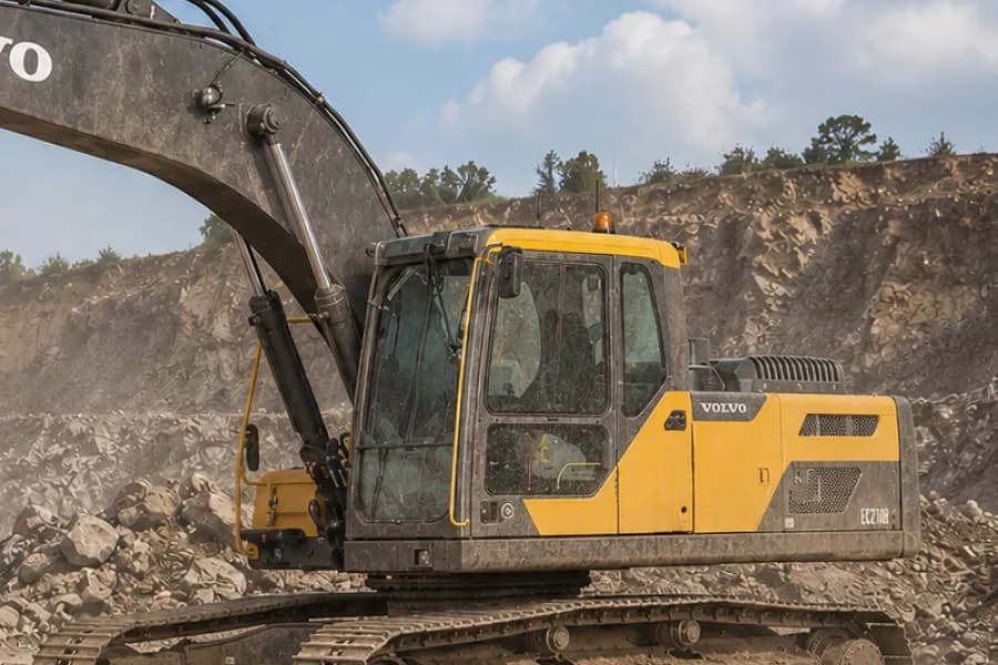 Volvo EC 220 Operator Cabin View