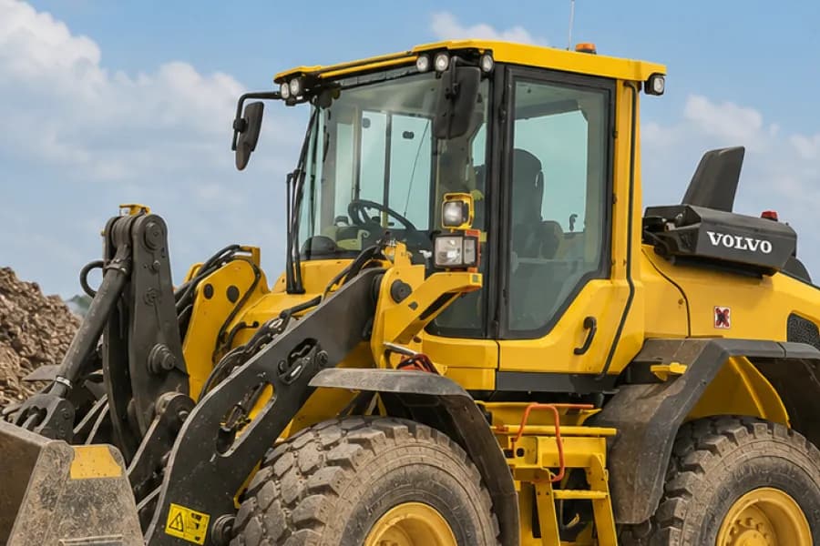 Volvo L90H Operator Cabin View