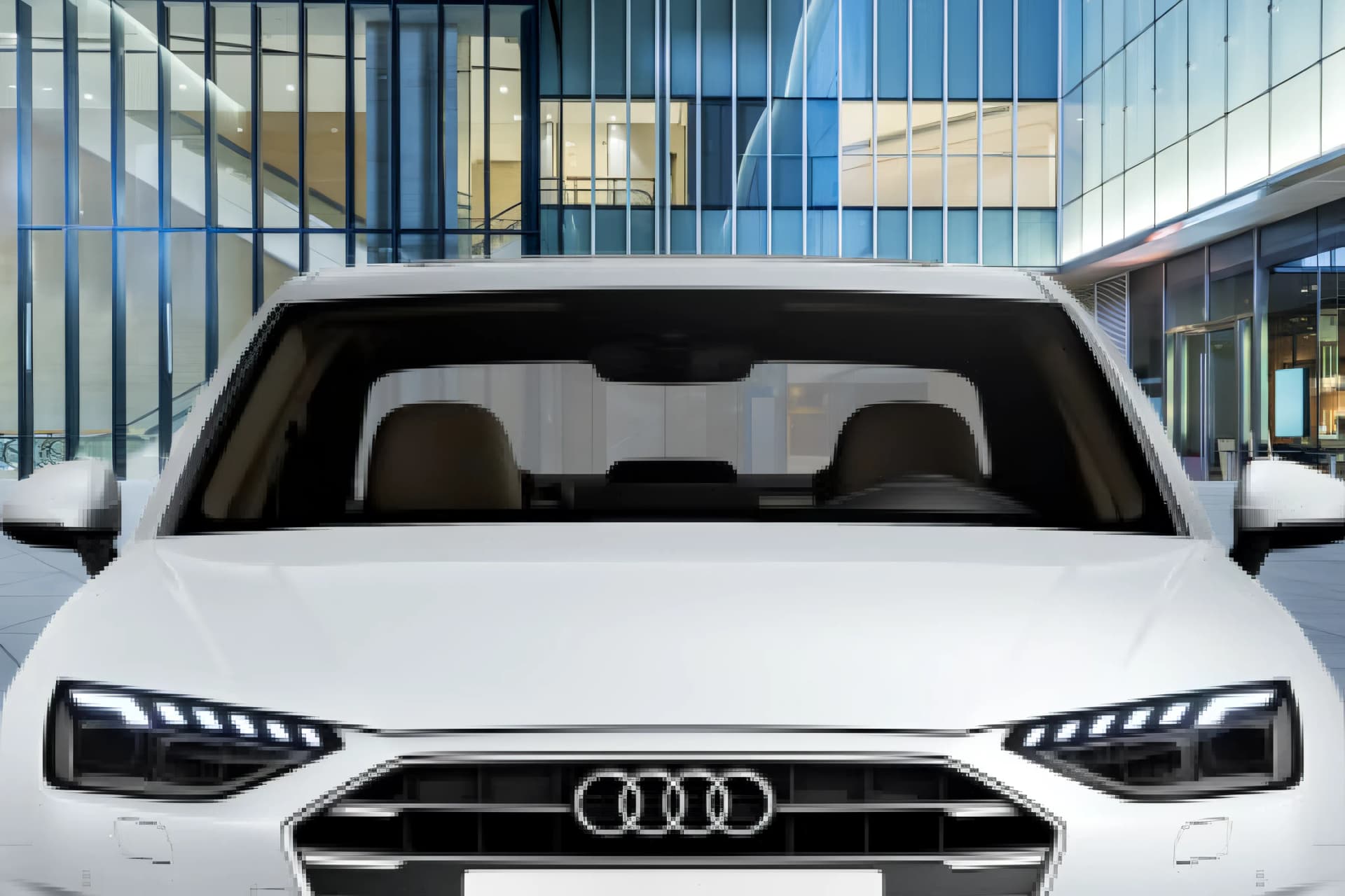 Audi A4 Front Windshield View