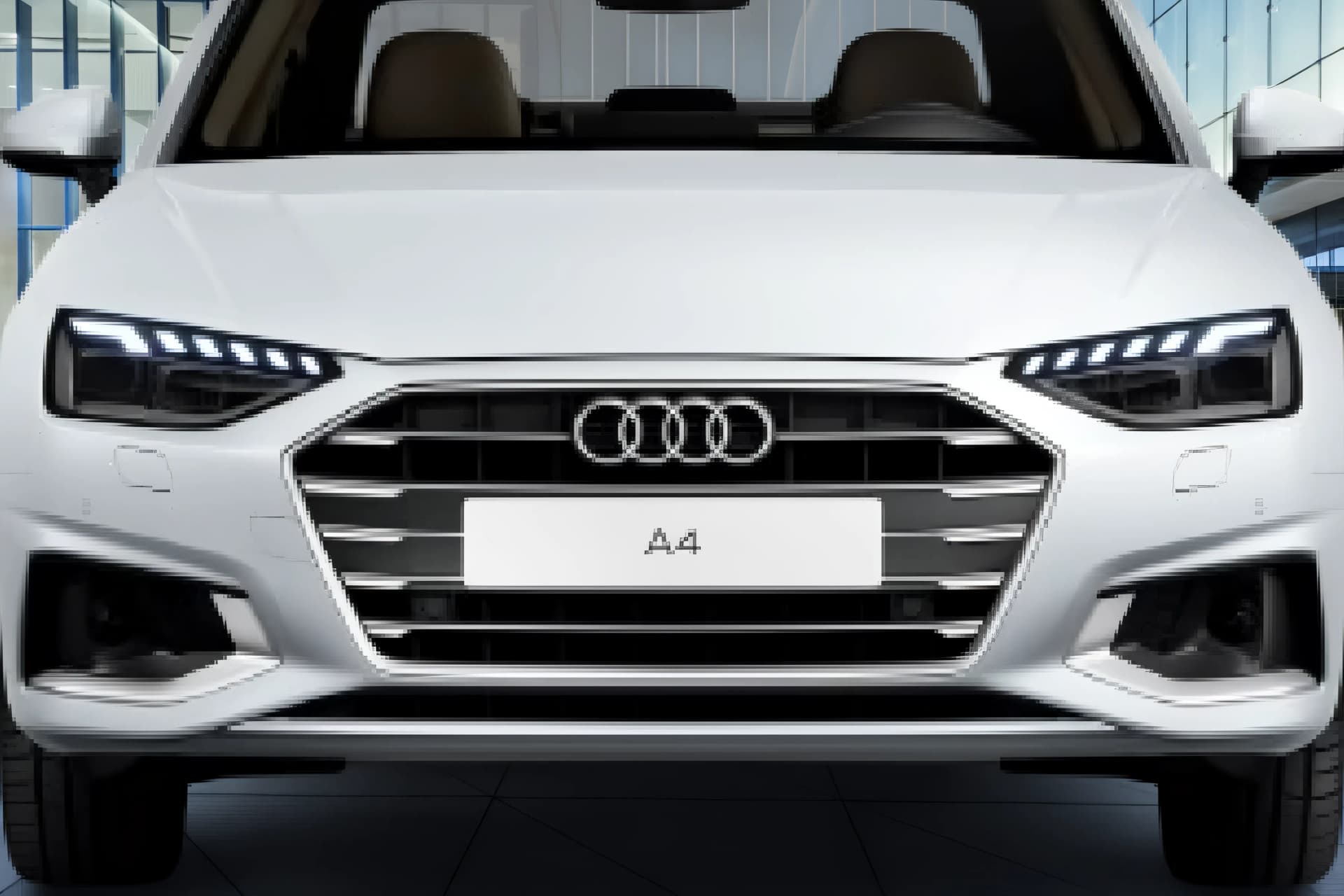 Audi A4 Front Grille View