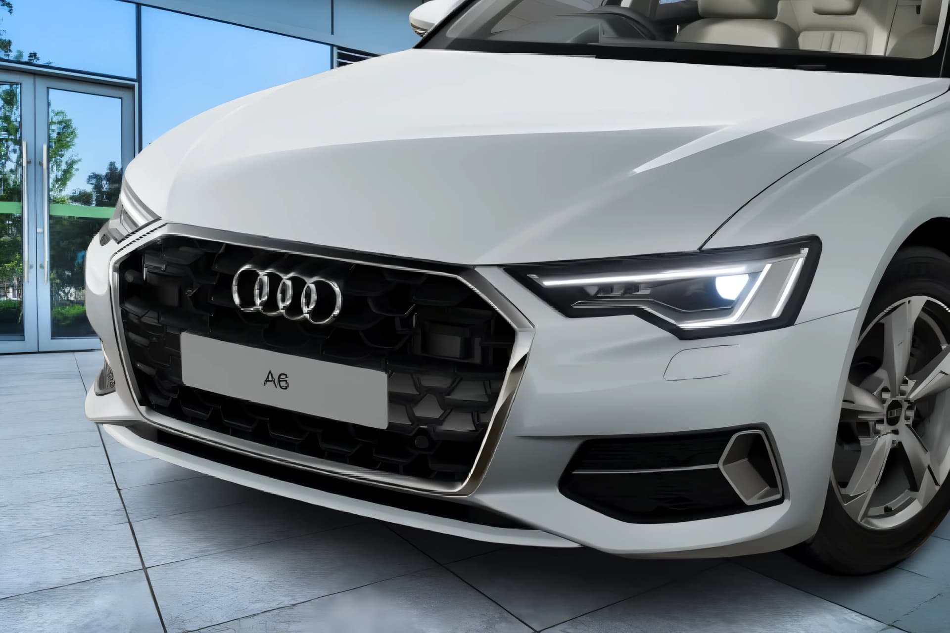 Audi A6 Front Grille View