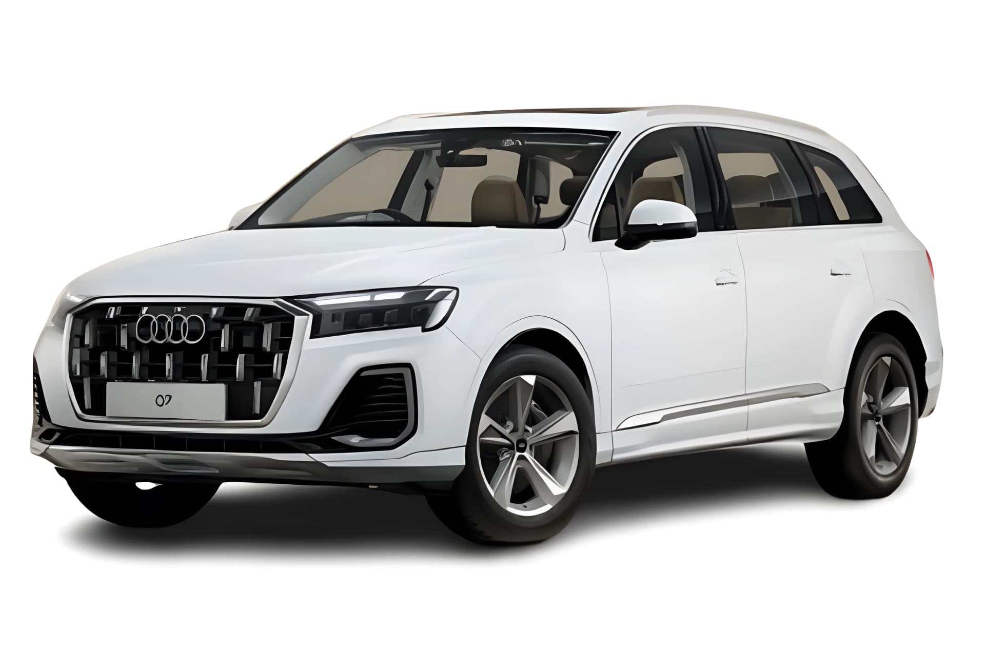 Audi Q7 Glacier White Metallic color