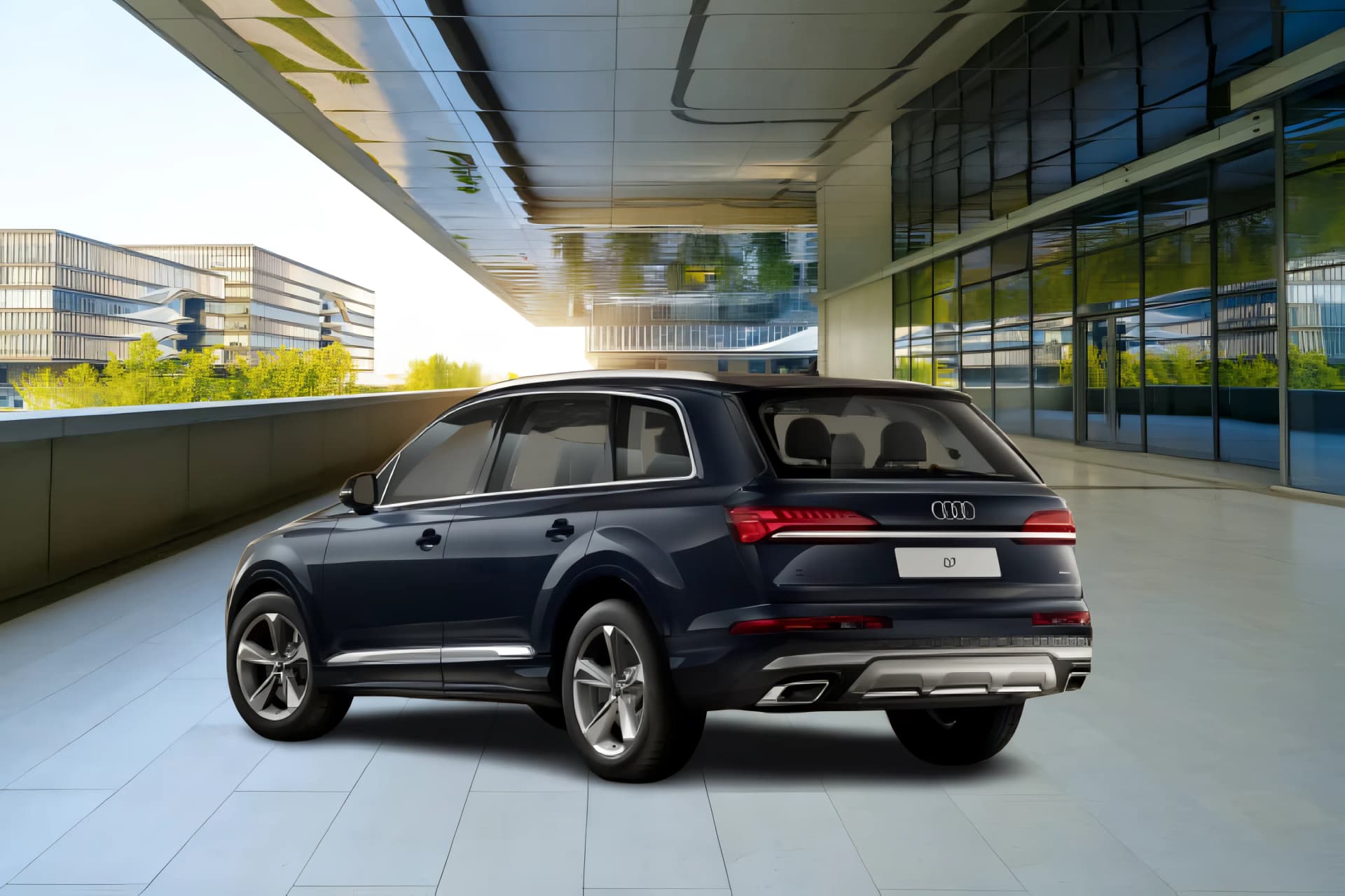 Audi Q7 Rear Left View