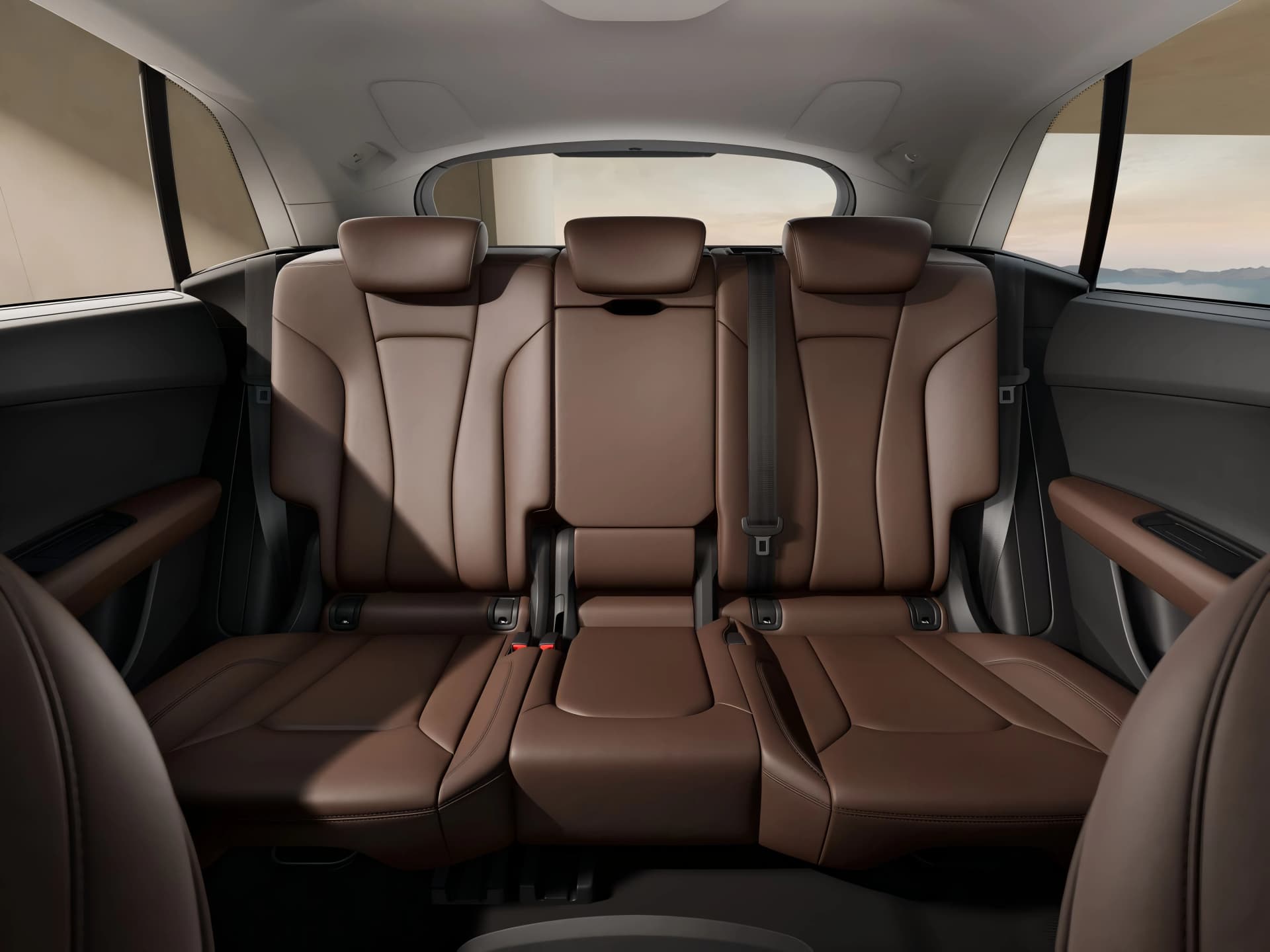 Audi Q8 Rear Seat Headrest View
