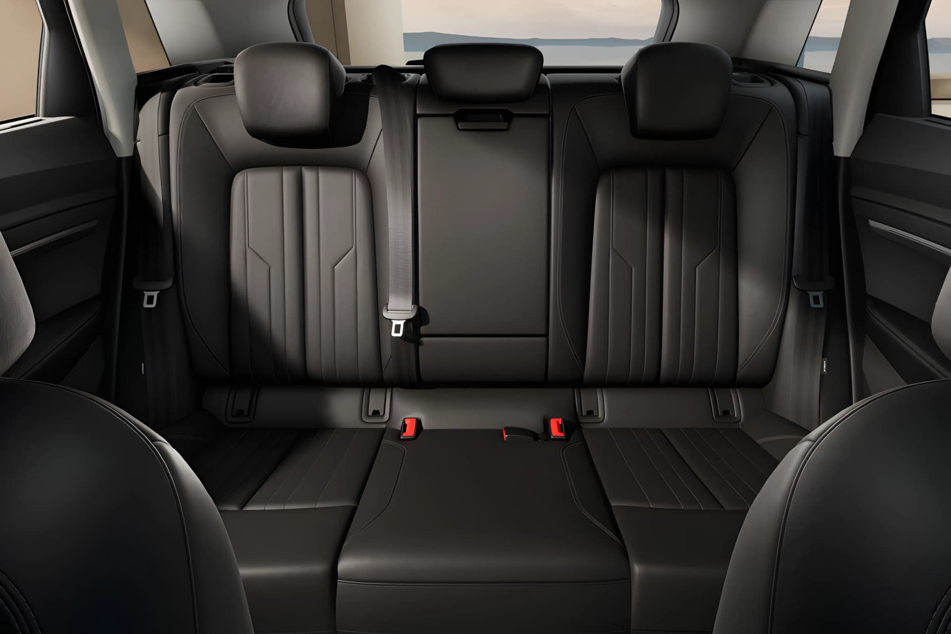 Audi Q8 E Tron EV Rear Seat View