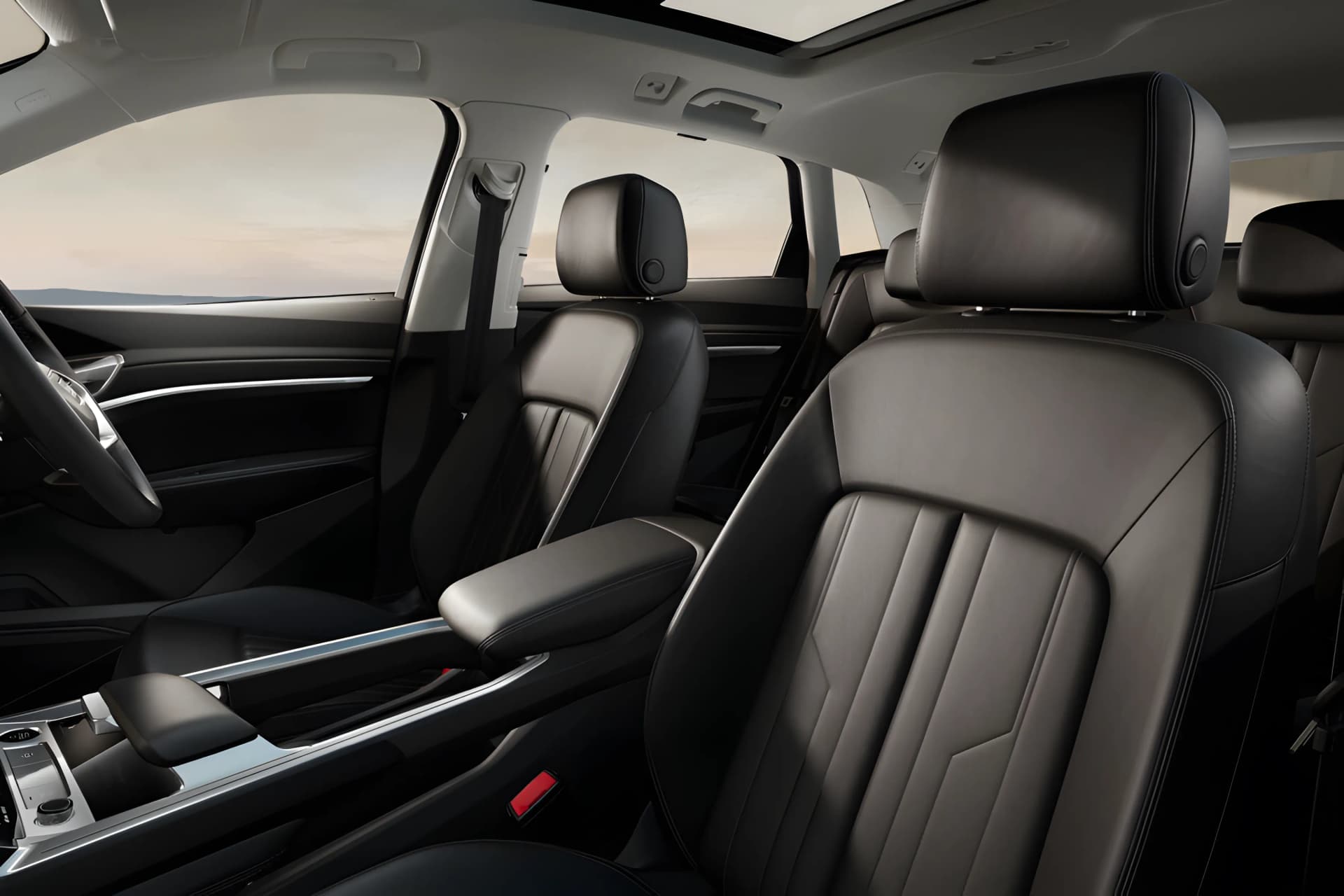 Audi Q8 E Tron EV Centre Console View