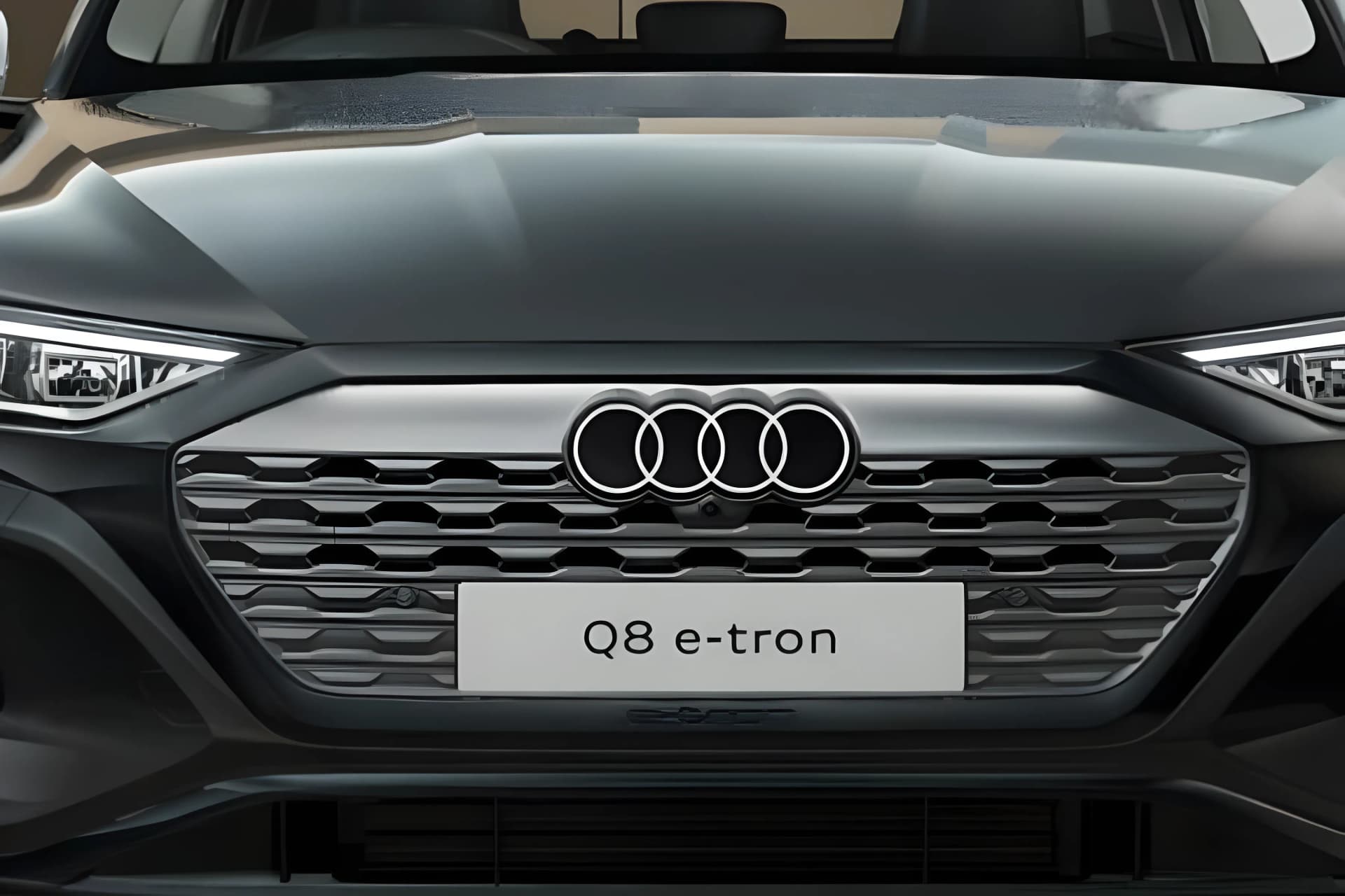 Audi Q8 E Tron Sportback Electric Front Grill View