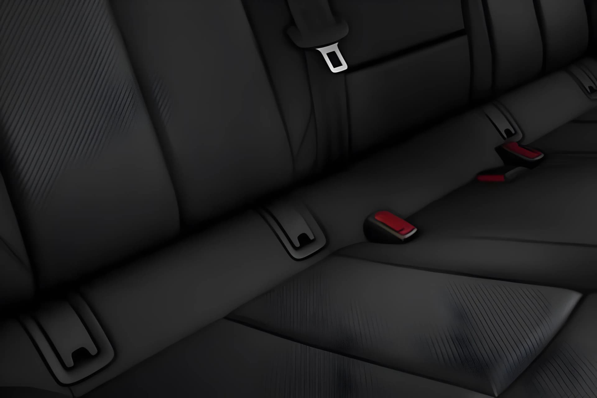 Audi Q8 E Tron Sportback EV Rear Seat Belt View