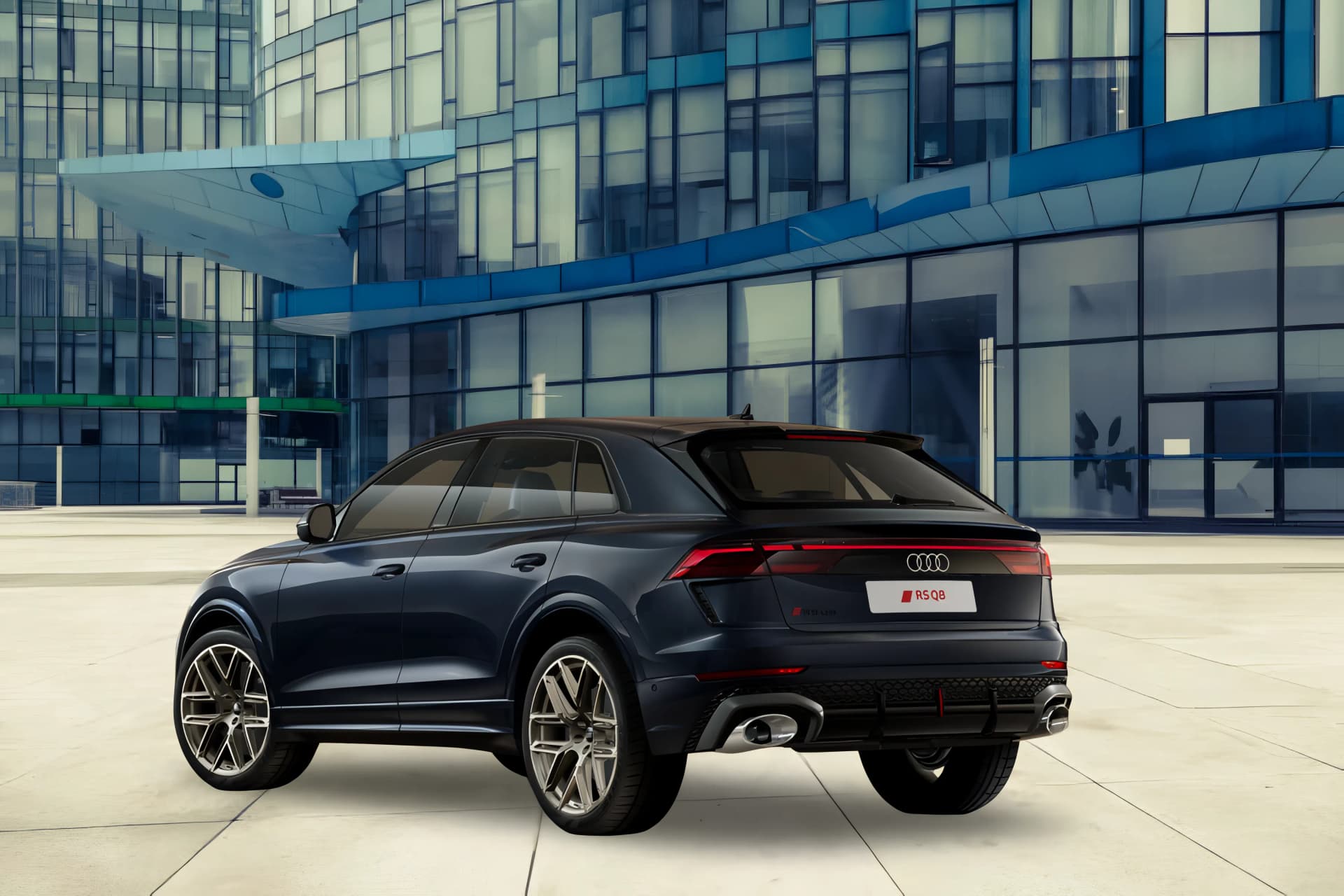 Audi RS Q8 Rear Left View