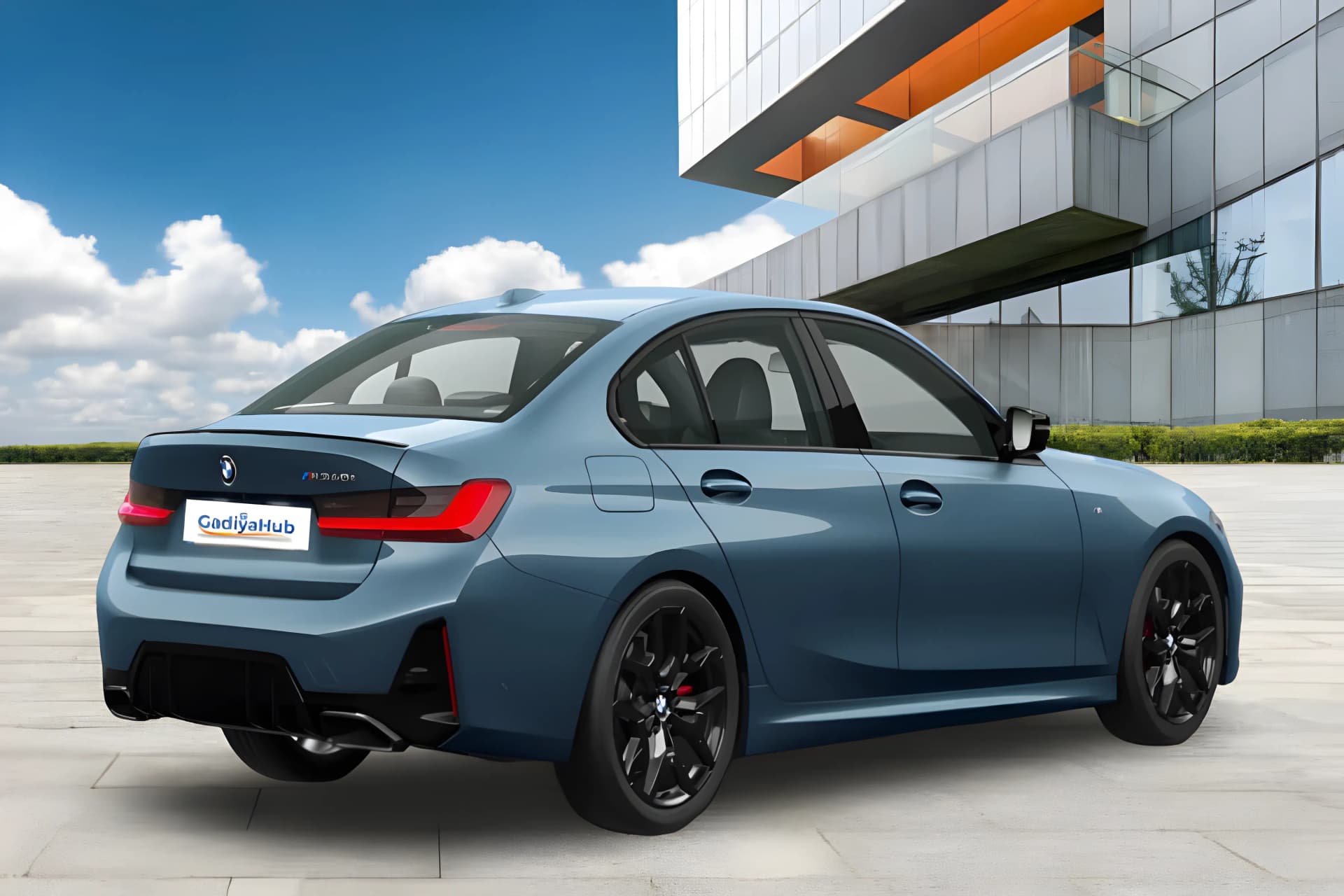 BMW 3 Series Rear Right View