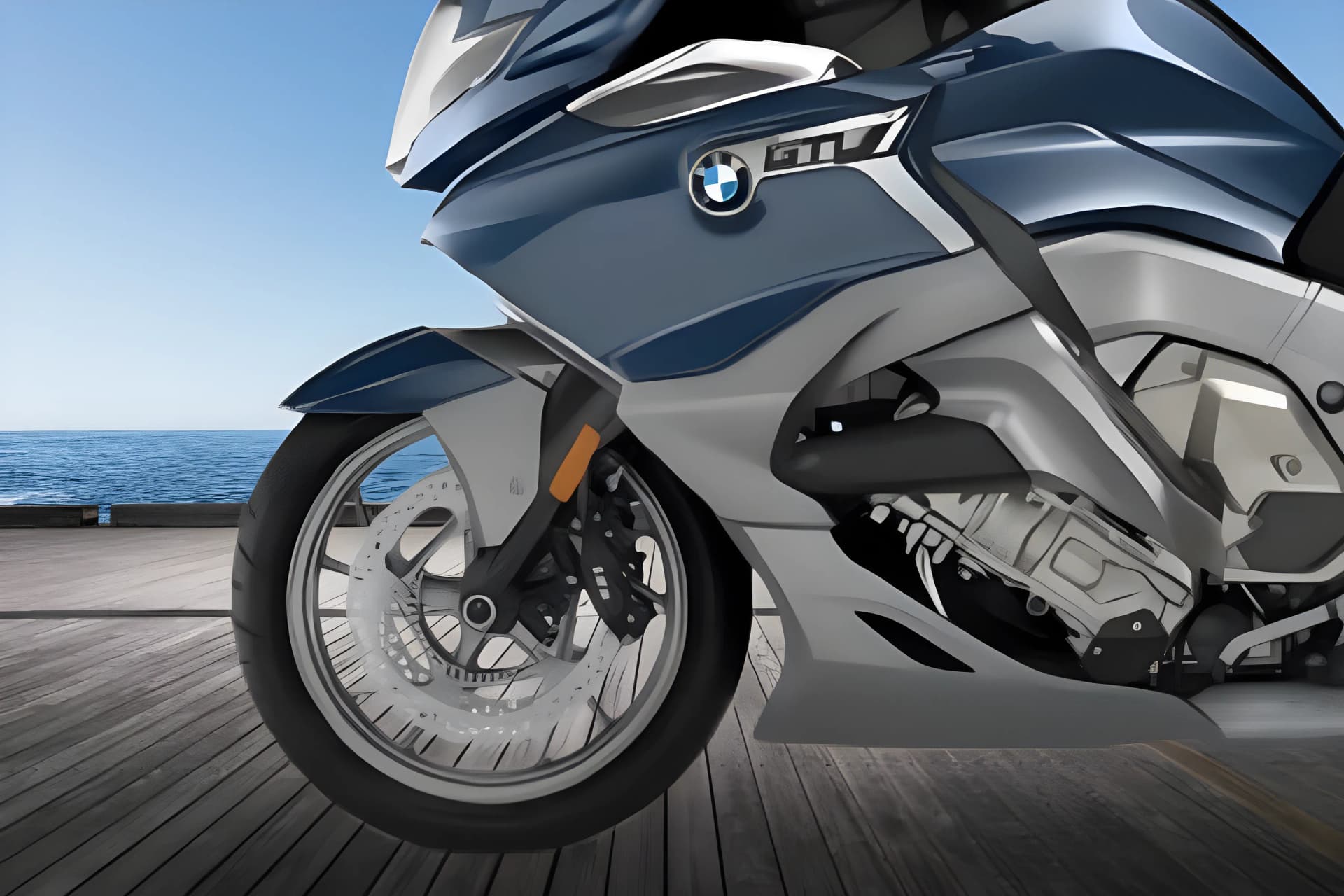 BMW K1600 GTL Front Wheel View