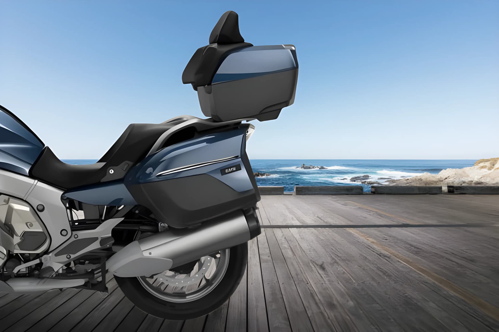 BMW K1600 GTL Exhaust Pipe View