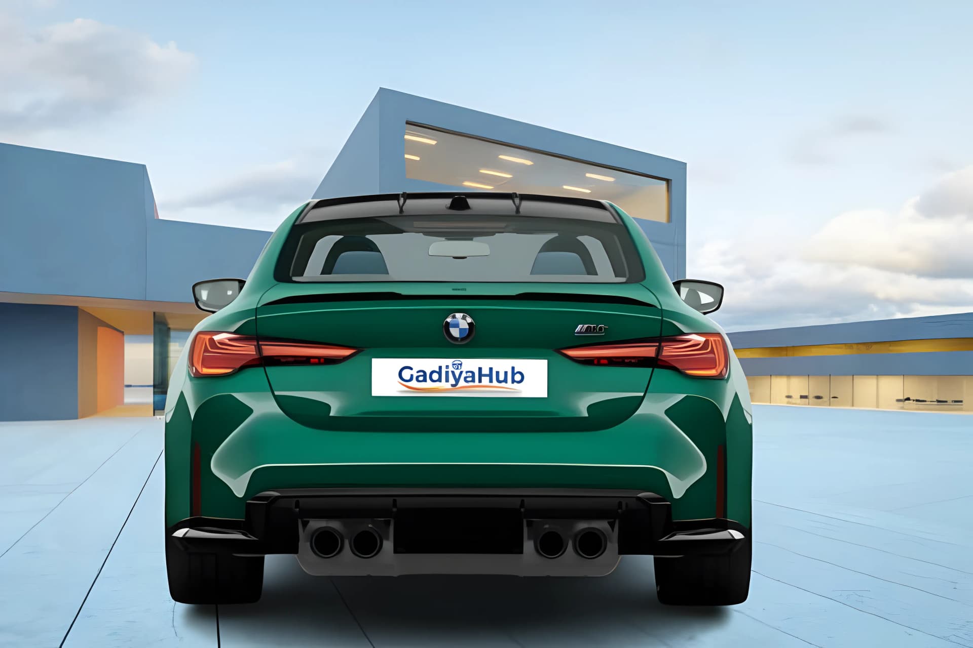 BMW M4 Competition Rear View