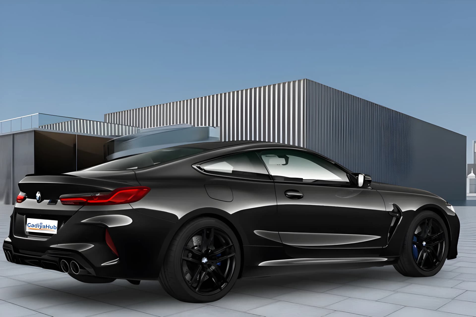 BMW M8 Coupe Competition Rear Right View