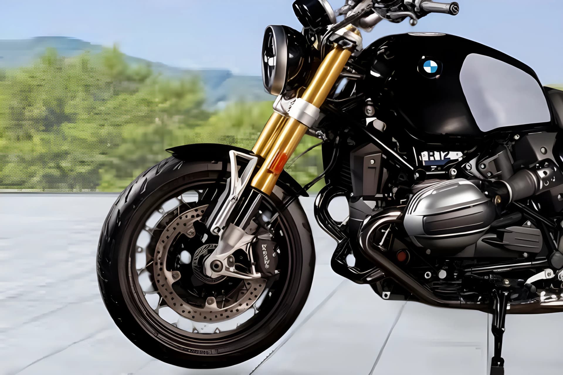 BMW R 12 Nine T Front Wheel View
