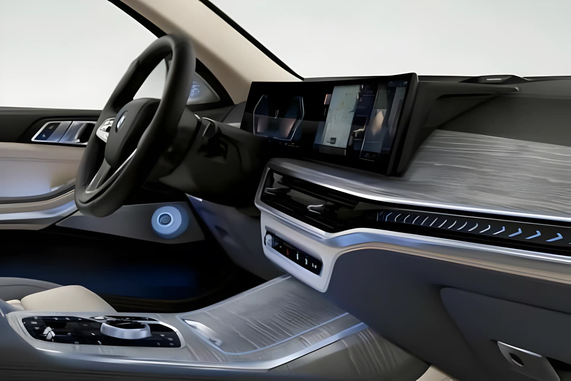 BMW X7 Steering View