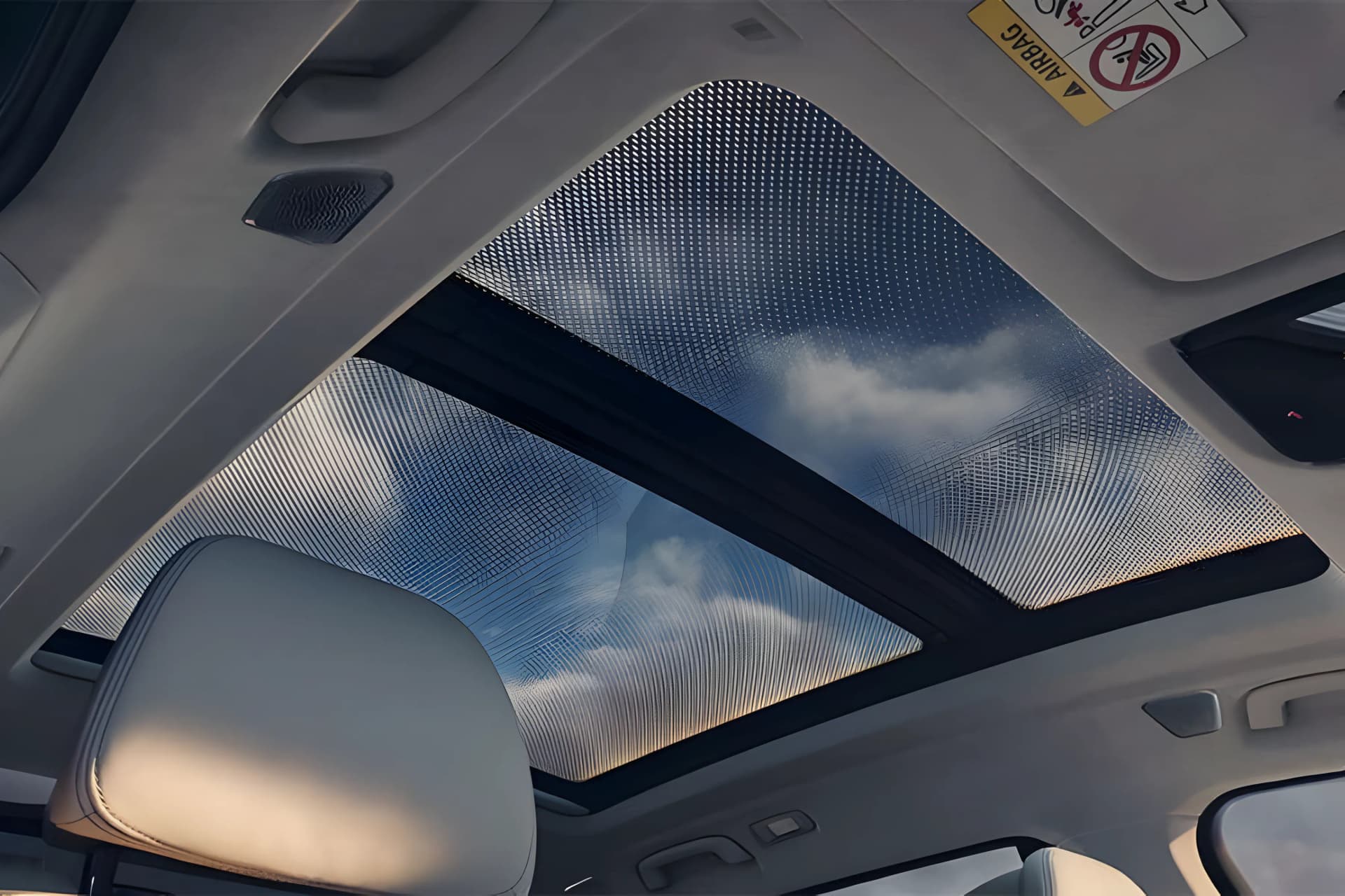 BMW X7 Inside Sunroof View
