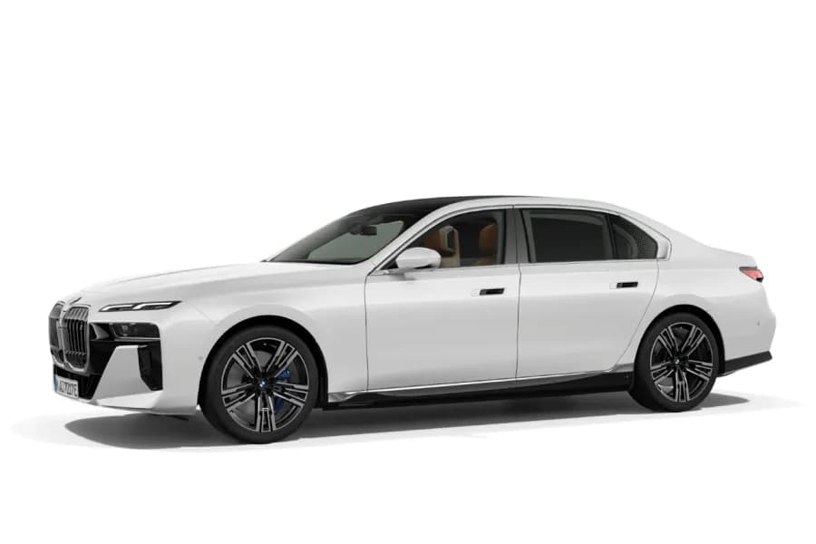 BMW i5 Mineral White Metallic color