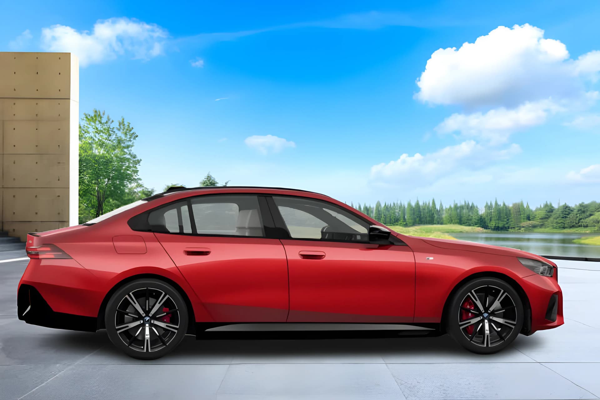 BMW i5 EV Right Side View